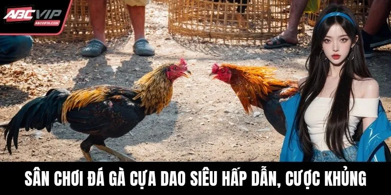 Sân chơi đá gà cựa dao siêu hấp dẫn, cược khủng